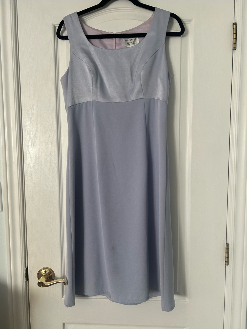 Vintage Sleeveless Periwinkle A-Line Dress